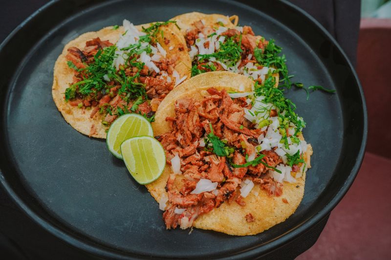 Pulled Pork Taco with salsa verde