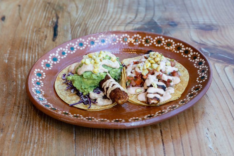 Black Bean Taco with guacamole
