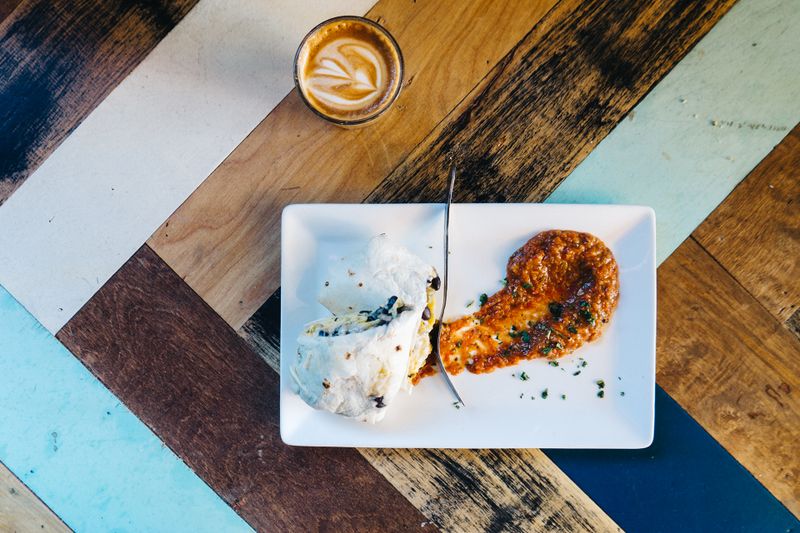 Baja Fish Burrito with chipotle mayo