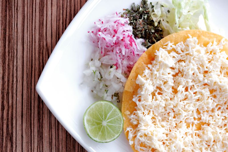 Mexican street corn with cotija cheese